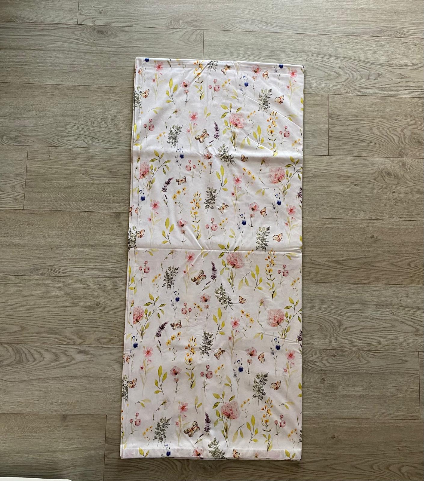 Lenjerie de pat 100% bumbac satinat flori câmp, 2 persoane - Novalis Home - imagine 4