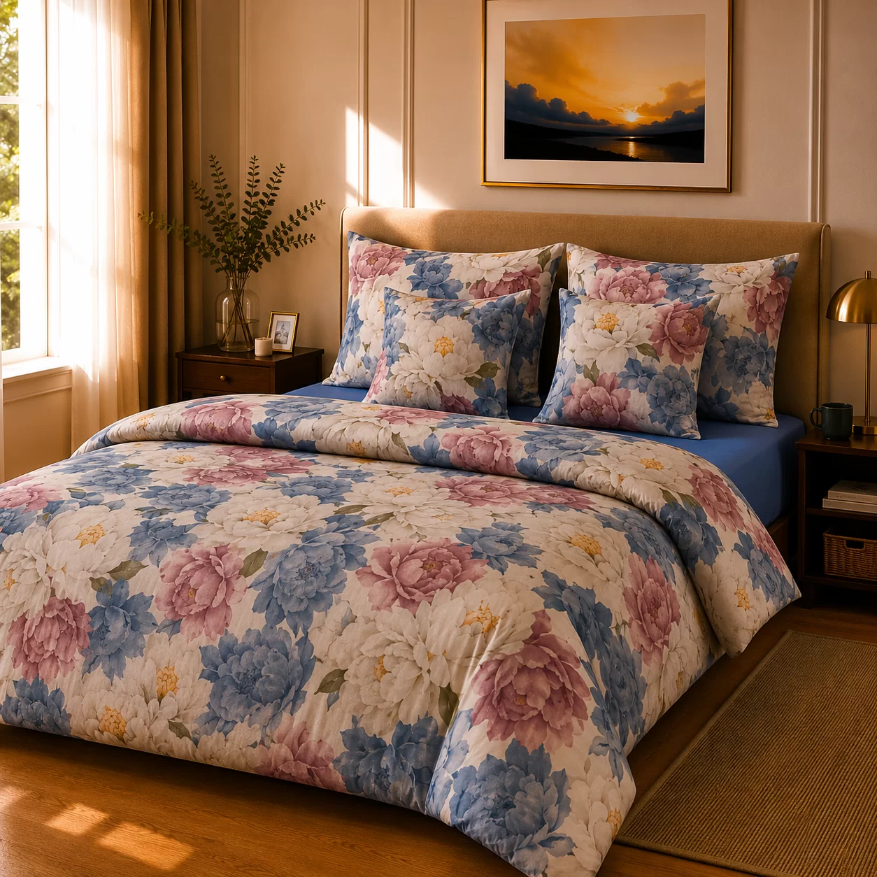 lenjerie-de-pat-bumbac-satinat-dalie-a1-novalis home Lenjerie de pat 100% bumbac satinat, dalie, 2 persoane a1 – Novalis Home