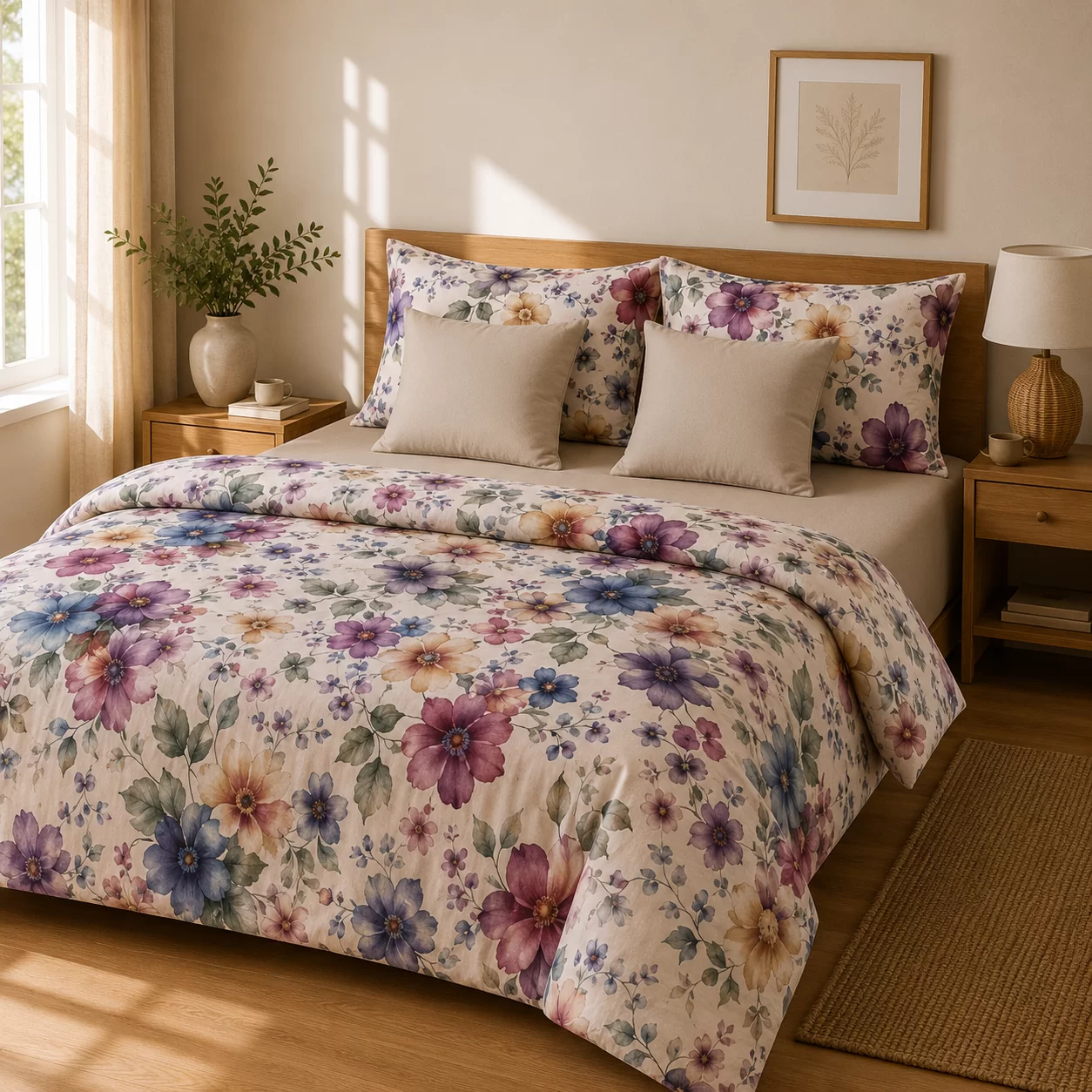 lenjerie-de-pat-bumbac-satinat-flori-multicolore-b2-novalis home(1) Lenjerie de pat bumbac satinat flori multicolore 2 persoane b1 – Novalis Home