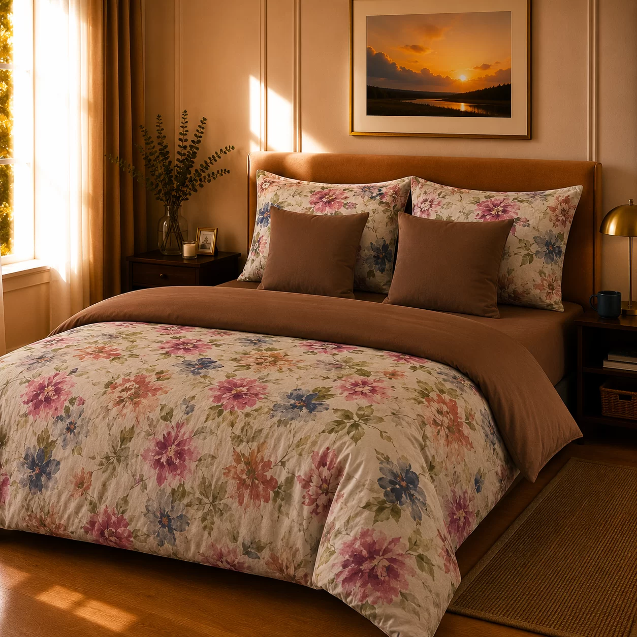 lenjerie-de-pat-bumbac-satinat-garoafe-m1-novalis home Lenjerie de pat bumbac satinat garoafe 2 persoane m1 – Novalis Home