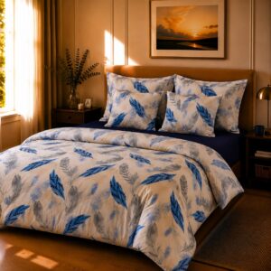 Lenjerie de pat 100% bumbac satinat pene 2 persoane a1 - Novalis Home
